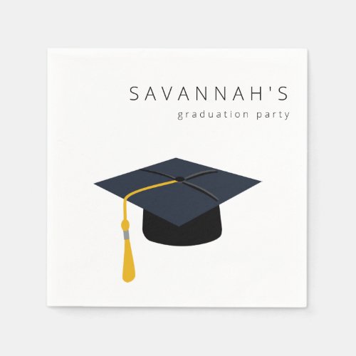 Graduation Hat  Name Party Napkins