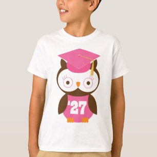 Graduation Hat Owl Class of 2027 Gift T-Shirt