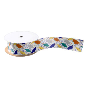 Graduation Hat Toss (Academic) Satin Ribbon