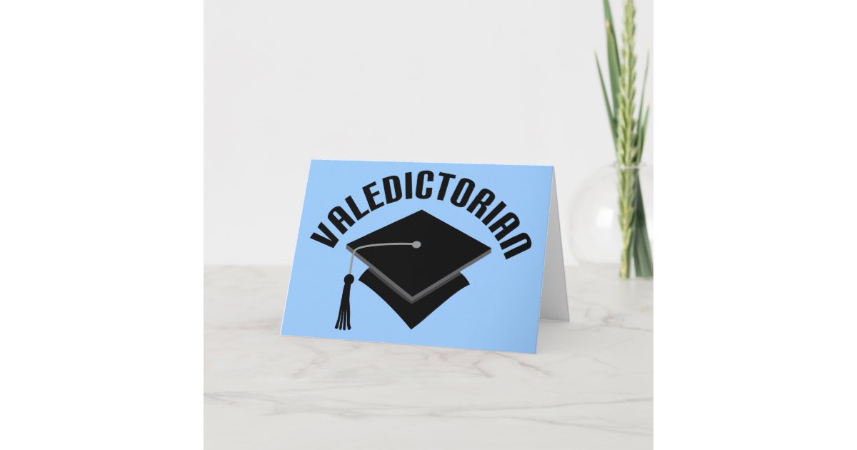 Graduation Hat Valedictorian Head of Class Gift Card Zazzle