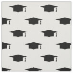 Graduation hat with tassel pattern textile fabric