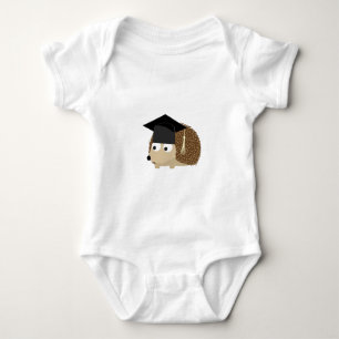 Graduation hedgehog baby bodysuit