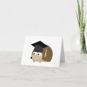 Graduation hedgehog card