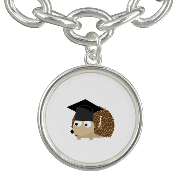 Graduation hedgehog charm bracelet (Design)
