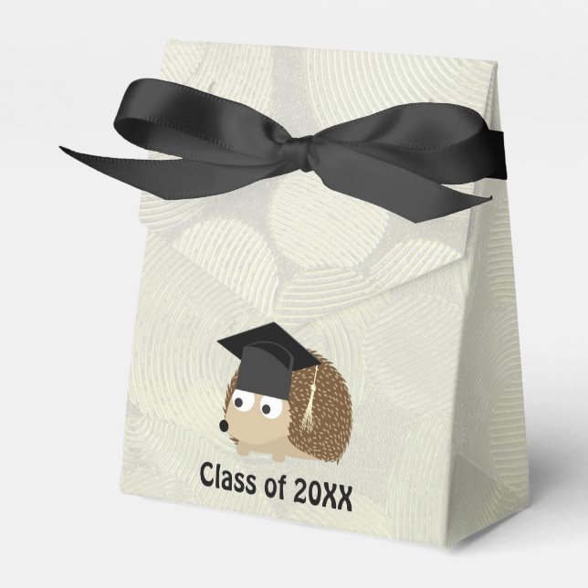 Graduation Hedgehog Favor Boxes (Front Side)