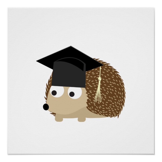 Graduation hedgehog poster (Front)