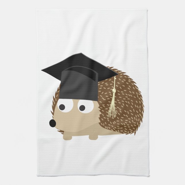 Graduation hedgehog towel (Vertical)