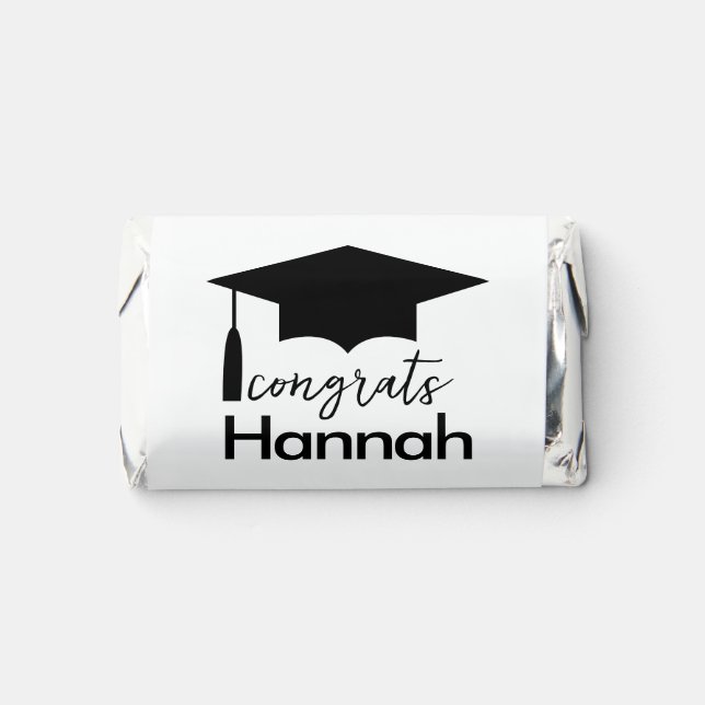 Graduation Hershey's Candy Favors with Name (Front)