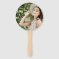 Graduation Honk Wave Gold Grad Cap Custom Photo Hand Fan | Zazzle