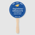 Graduation Honk Wave Gold Grad Cap Custom Photo Hand Fan | Zazzle