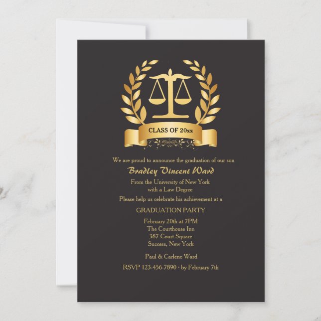 Graduation Honors Invitation (Front)