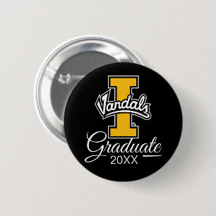 Graduation Idaho Vandals Logo Button