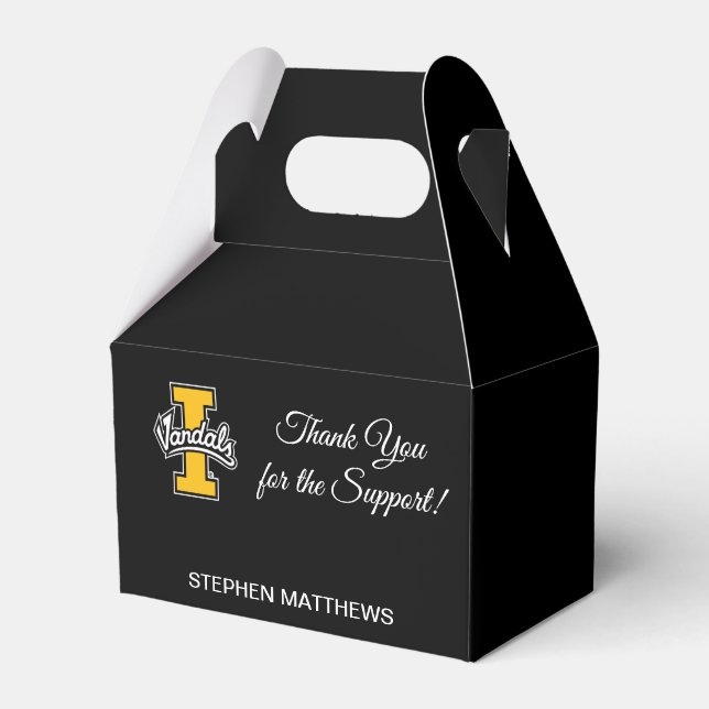 Graduation | Idaho Vandals Logo Favor Boxes (Front Side)
