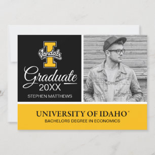 Graduation Idaho Vandals Logo Invitation
