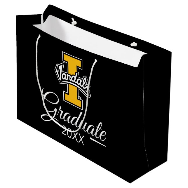 Graduation | Idaho Vandals Logo Large Gift Bag (Front Angled)