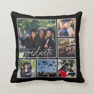 Graduation Instagram Photo Collage  Keepsake Throw Pillow