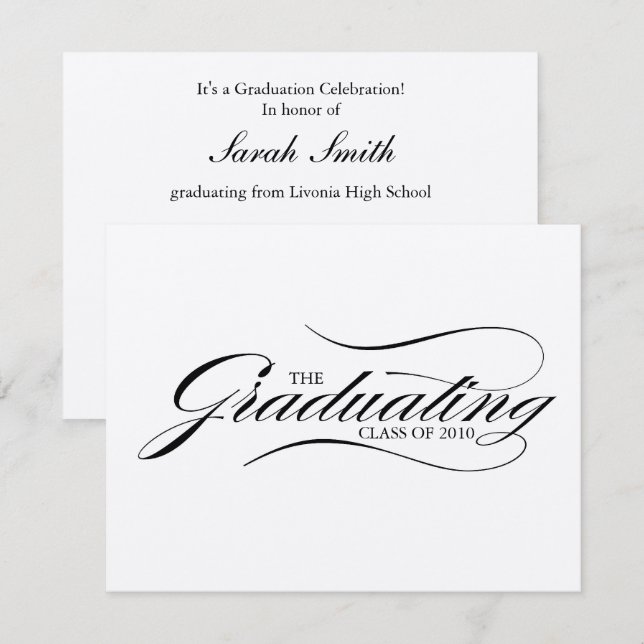 Graduation Invitation (Front/Back)