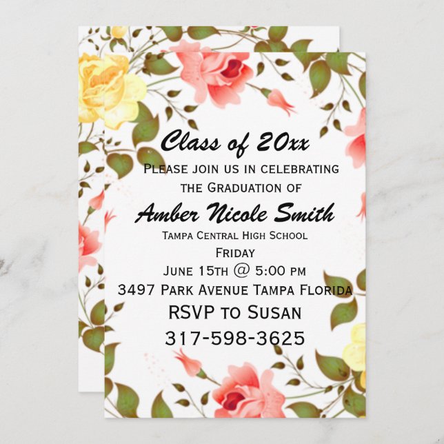 Graduation Invitation (Front/Back)