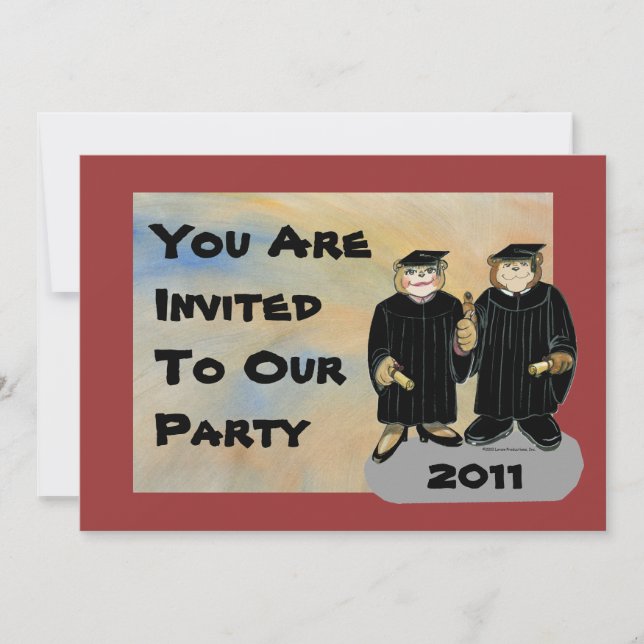 Graduation Invitation - Brother/Sister or Couple (Front)