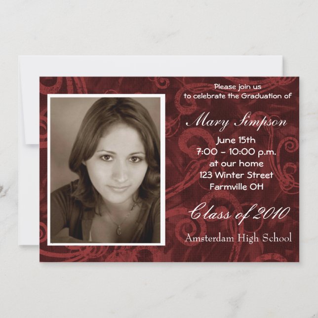 Graduation Invitation Cards (Front)