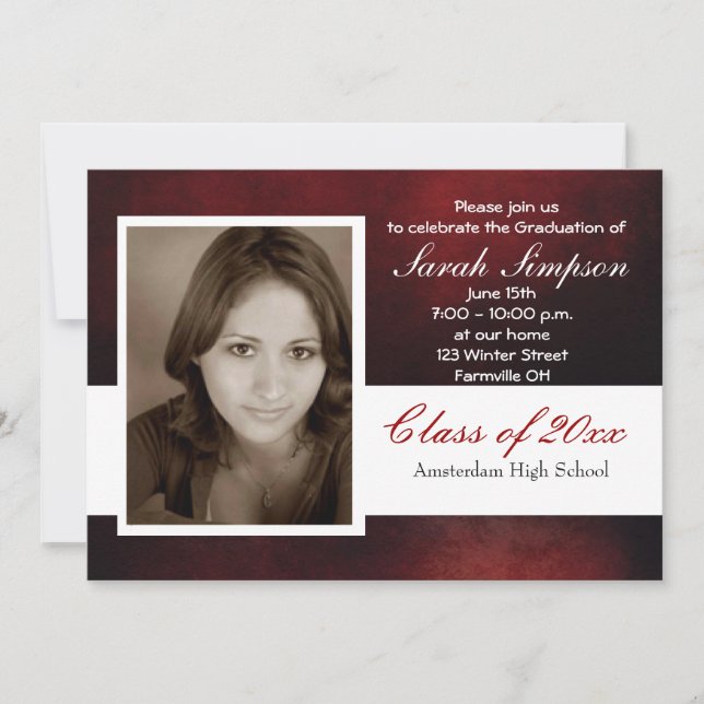 Graduation Invitation Cards (Front)