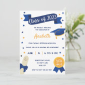 GRADUATION INVITATION, CLASS OF 2023 ANNOUNCEMENT | Zazzle