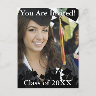 Graduation Invitation Class of Enter Current Year Postcard