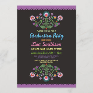 Graduation Invitation Party Fiesta Mexican Invite