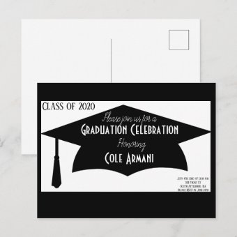 Graduation Invitation Postcard | Zazzle