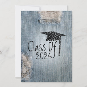 Graduation Invitation - Ripped Jeans Class of 2024