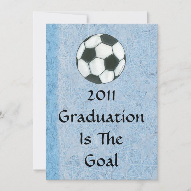 Graduation Invitation - Soccer Theme (Front)