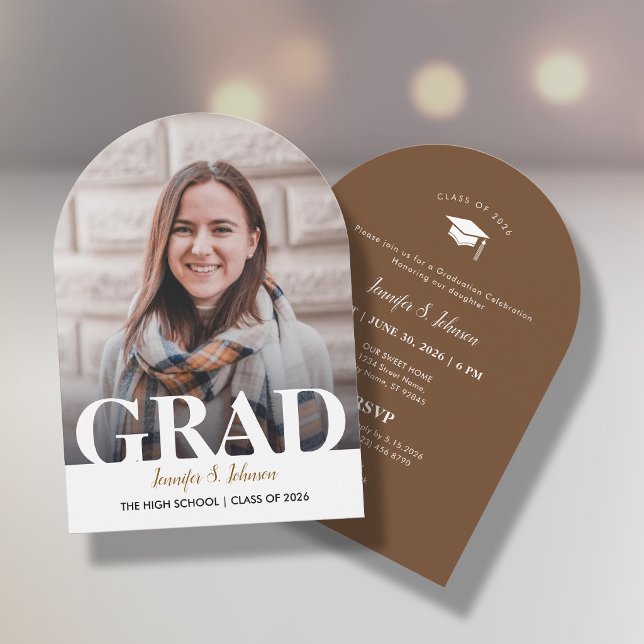 Graduation Invitation with one photo portrait (Creator Uploaded)