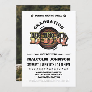 Graduation Invitations   BBQ Party