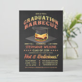Graduation Invitations | BBQ Party Chalkboard (Standing Front)