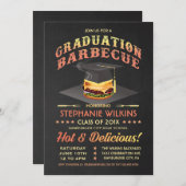 Graduation Invitations | BBQ Party Chalkboard (Front/Back)