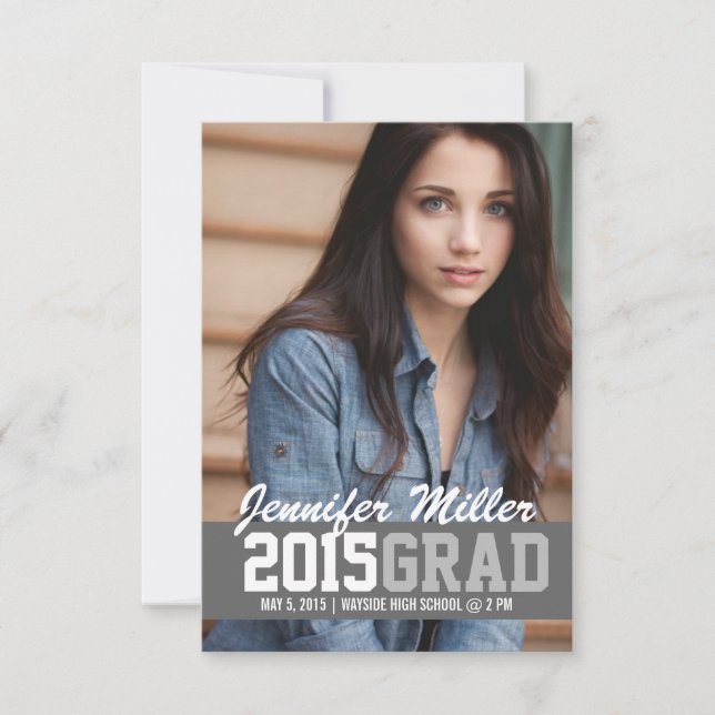 Graduation Invite/Announcement | Year of the GRAD Invitation (Front)