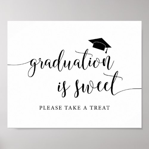 Graduation Is Sweet Please Take A Treat Sign