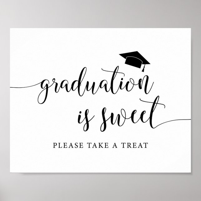 Graduation Is Sweet Please Take A Treat Sign (Front)