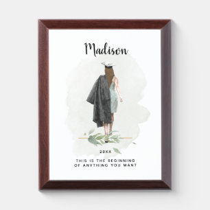 Graduation Keepsake Custom Name Print Award Plaque
