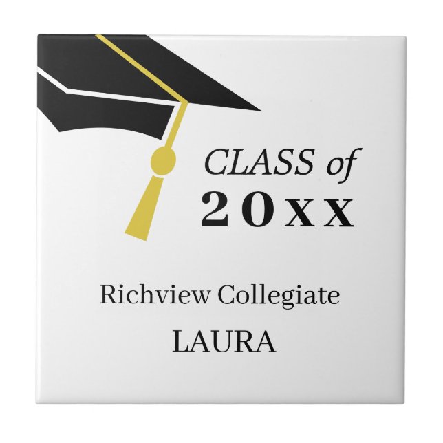 Graduation Keepsake Faovors Ceramic Tile (Front)