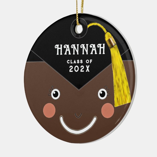 Graduation Keepsake Gift Ceramic Ornament (Left)