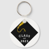 Zazzle Bulk Gifts for Students Graduation Class Keychains, Adult Unisex, Size: 2, Black