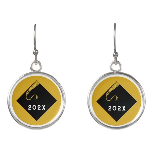 Graduation Keepsake Gold Earrings (Front)