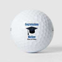 Graduation Keepsake Guy Boy Graduate Custom Golf Balls
