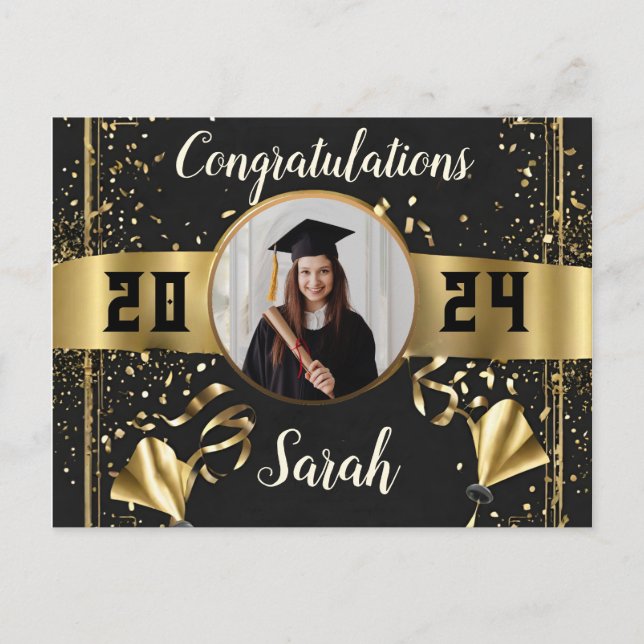 Graduation keepsake postcards class of 2024 (Front)