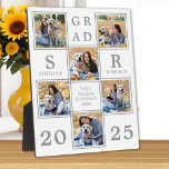 Graduation Keepsake Unique Photo Collage Plaque<br><div class="desc">Celebrate your graduate and give a special personalized gift with this custom photo collage graduation plaque. This unique photo collage graduate plaque is will be a treasured keepsake. Customize with 6 of your favorite senior or college photos, and personalize with graduating year, monogrammed name, high school or college. See 'personalize...</div>