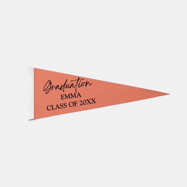 Graduation keepsake Your Name  Pennant Flag (Front)