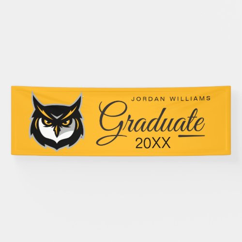 Graduation Kennesaw Owl Logo Banner