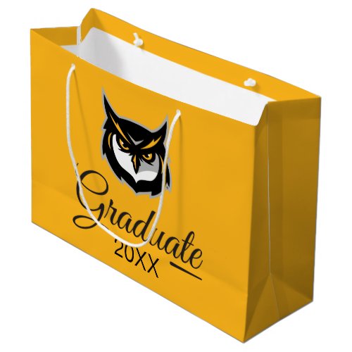 Graduation Kennesaw Owl Logo Large Gift Bag