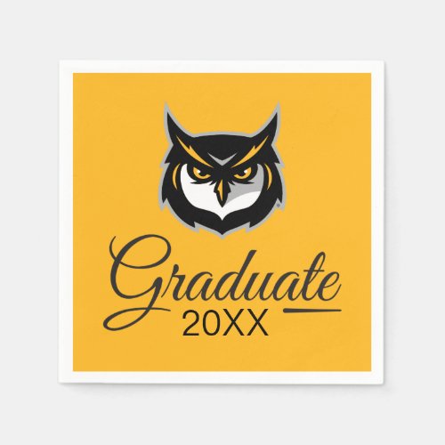 Graduation Kennesaw Owl Logo Napkins